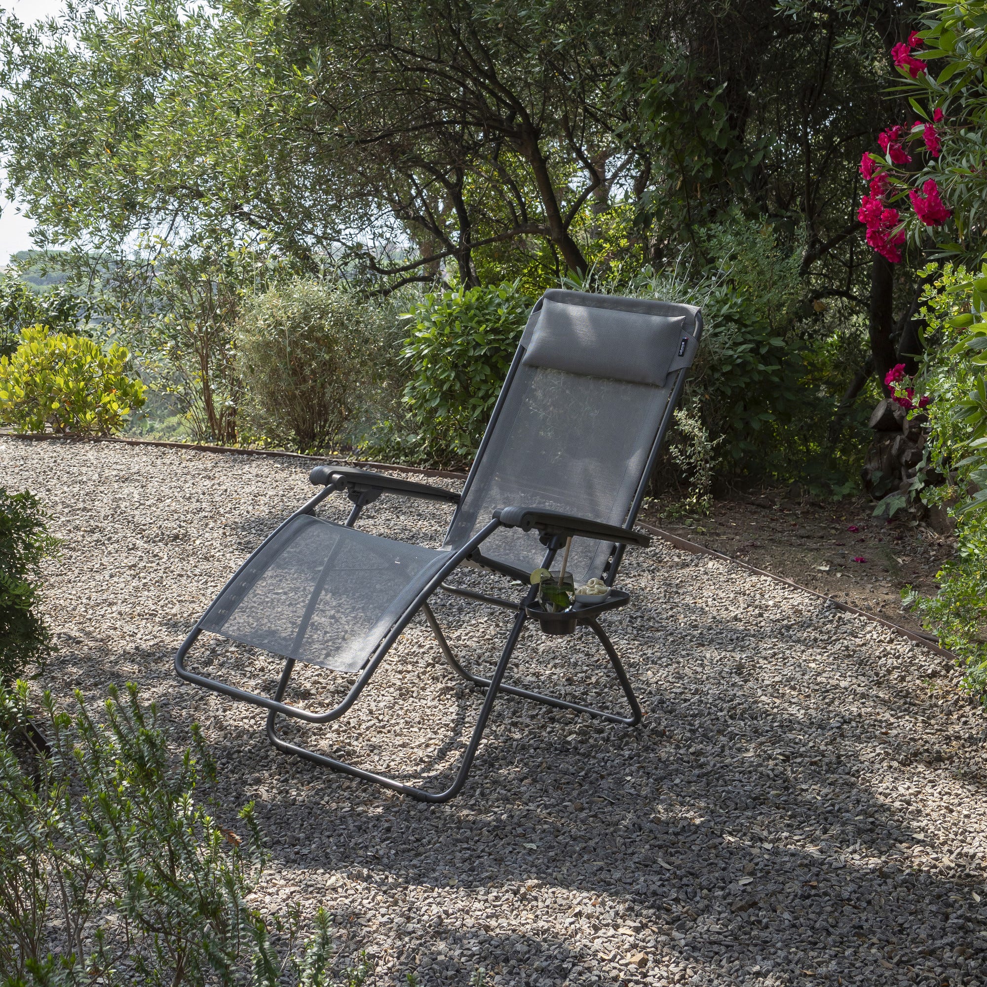 Portabicchiere per poltrona relax - Relax, Zen-It, Cham Elips, Low Elips, Alu Cham, Alu Low - Polymère - Grigio Titane