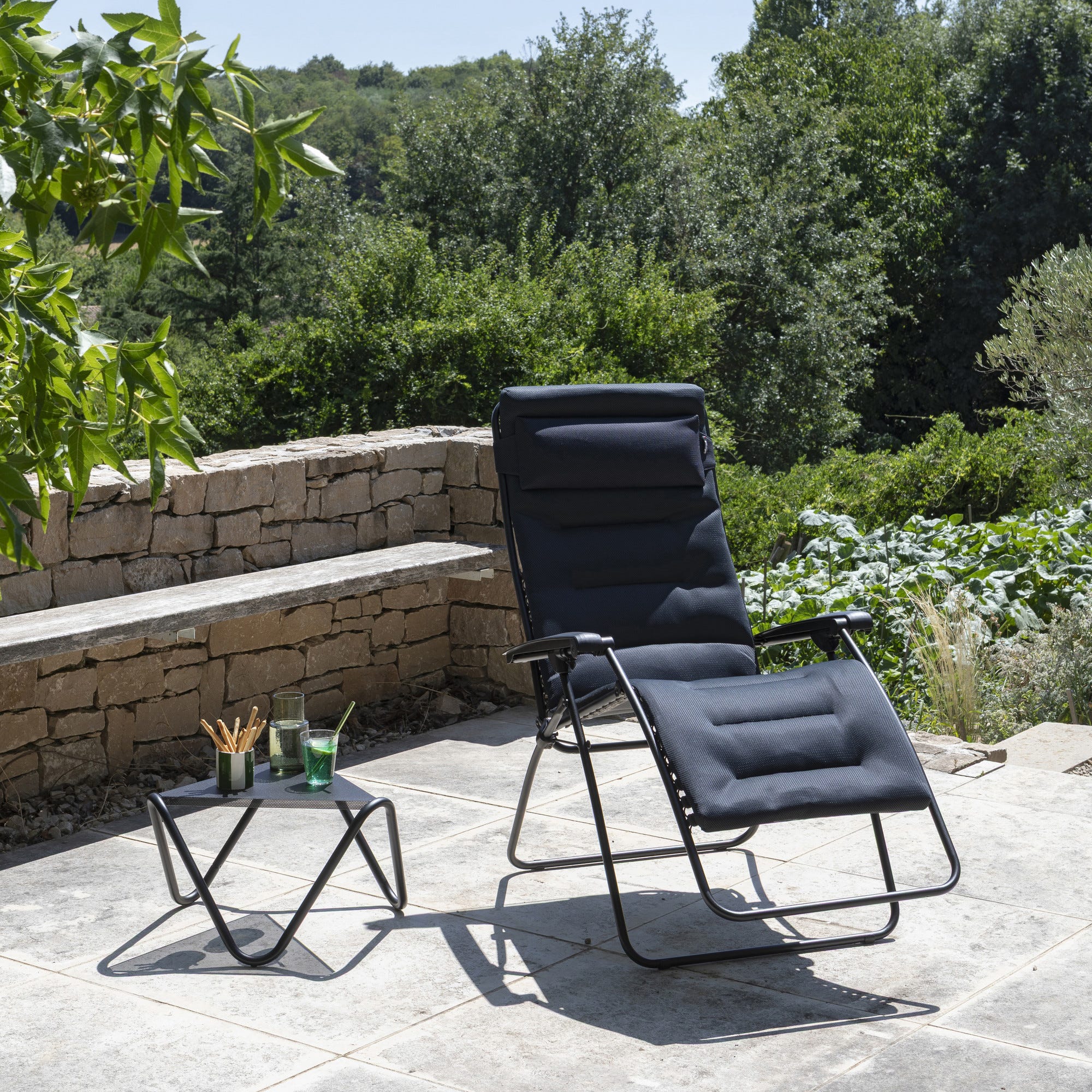 Poltrona Relax imbottita gravità zero XL - Rsx Clip XL - AirComfort® - Nero Acier