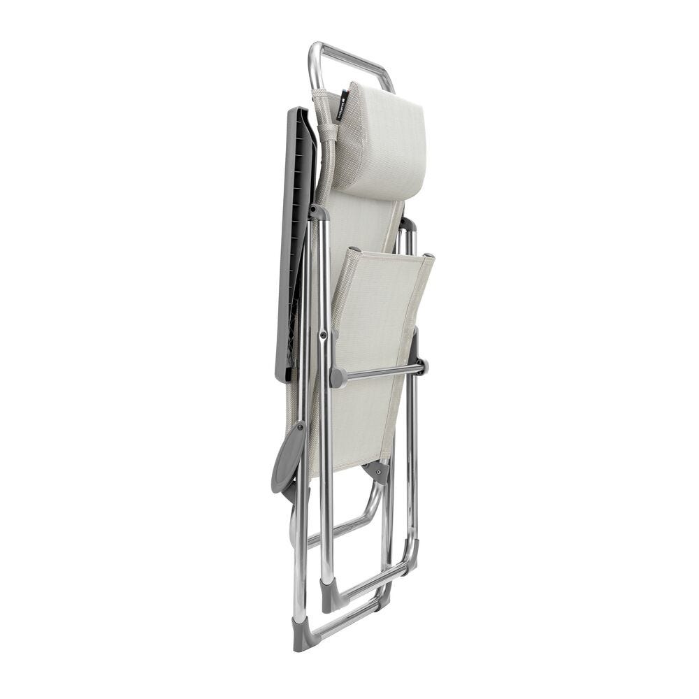Poltrona pieghevole multi-posizione XL - Alu Cham XL - Batyline® Iso - Beige Seigle