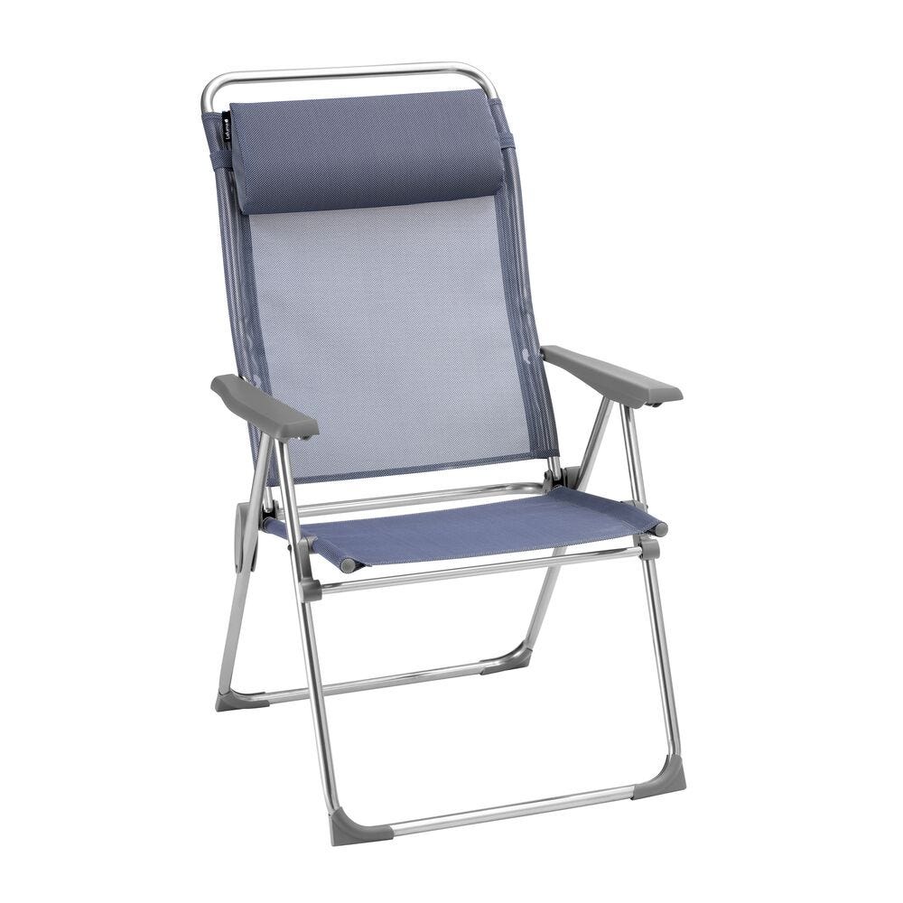 Poltrona pieghevole multi-posizione XL - Alu Cham XL - Batyline® Iso - Blu Ocean